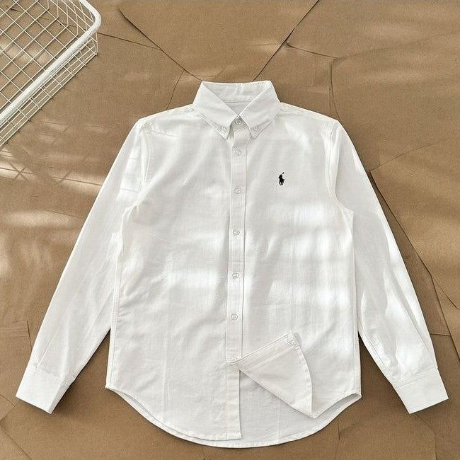 Fashion Fussion Classic White Oxford Shirt-Men's Streetwear Luxury
