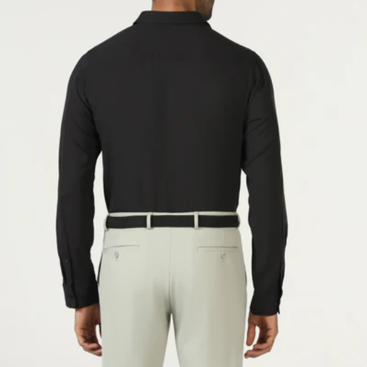 Black Smart-Wrinkle-Resistant | Office & Party Wear