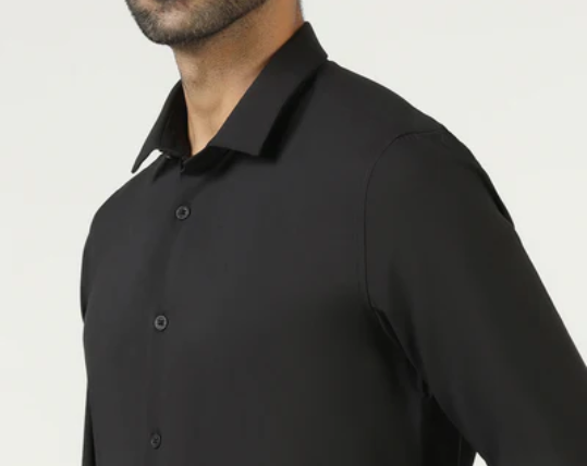 Black Smart-Wrinkle-Resistant | Office & Party Wear